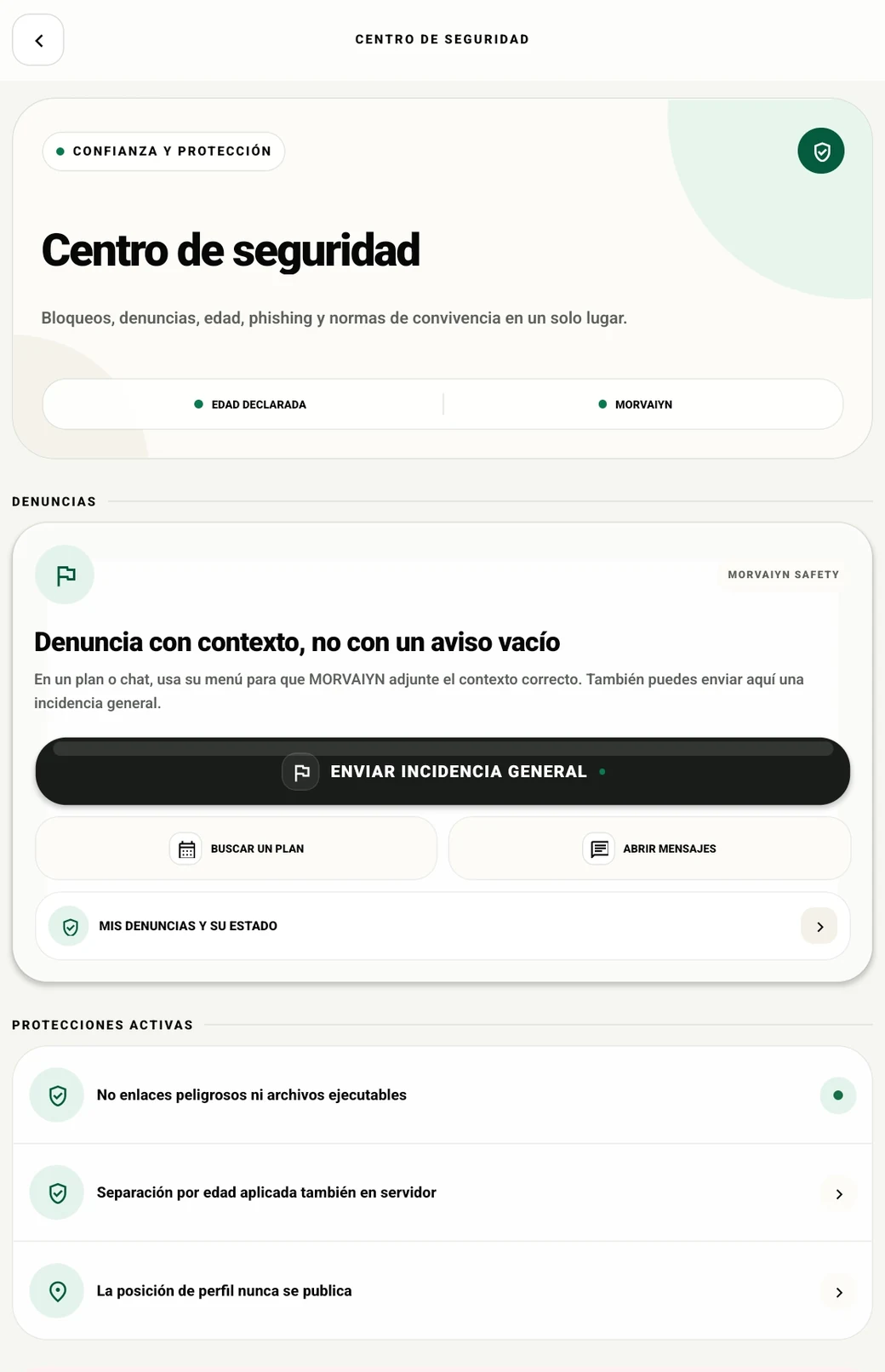 Centro de seguridad real de MORVAIYN